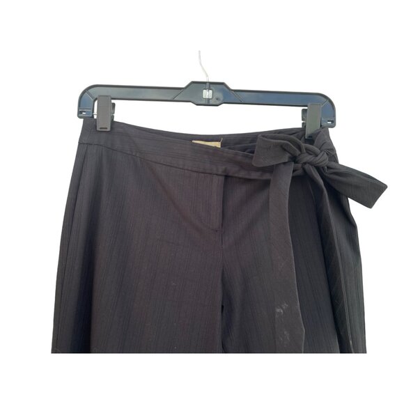 Elevenses Women's 30 inches waist / Size 2 Black High-Waisted Tie-Front Pants - Picture 6 of 10